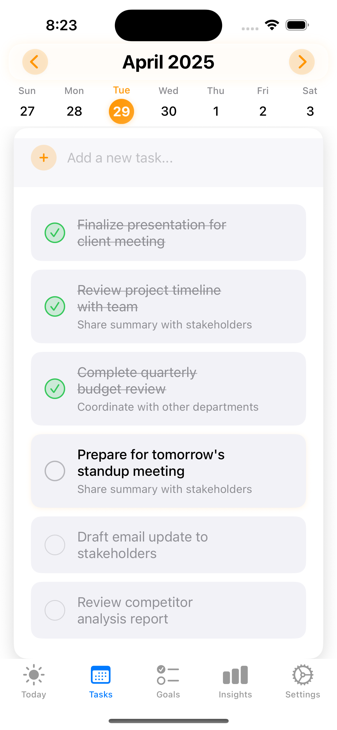 IvyTask App Screenshot